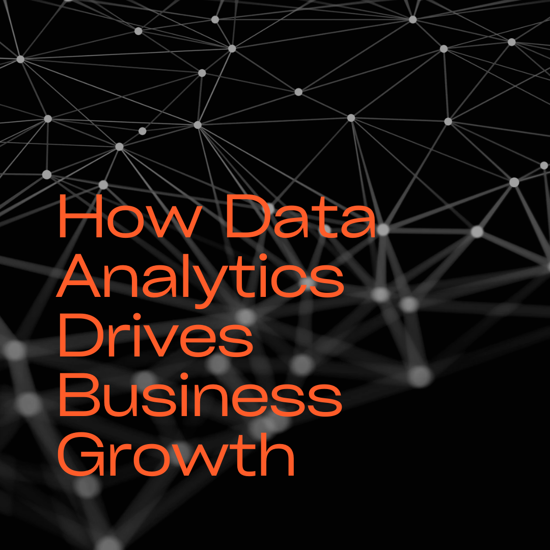 Cover graphic about data analytics driving business growth