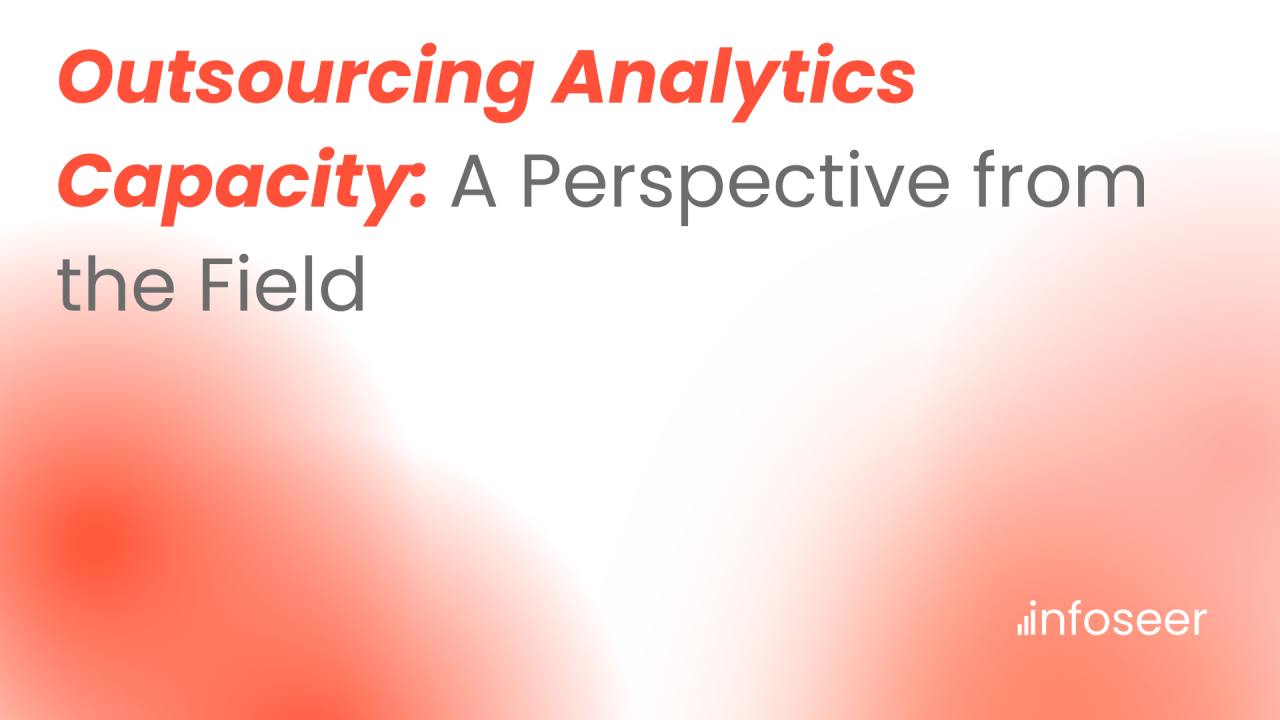 Cover graphic for the article on outsourcing analytics capacity